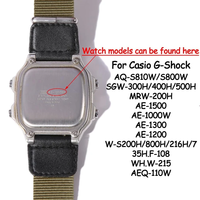 Alt view image 2 of 6 - Resin Replacement Watch Band Compatible with Casio AE1200WH F108WH AE-1300WH W218H SGW-300H W-800H Waterproof Rubber strap (18mm, BLACK)