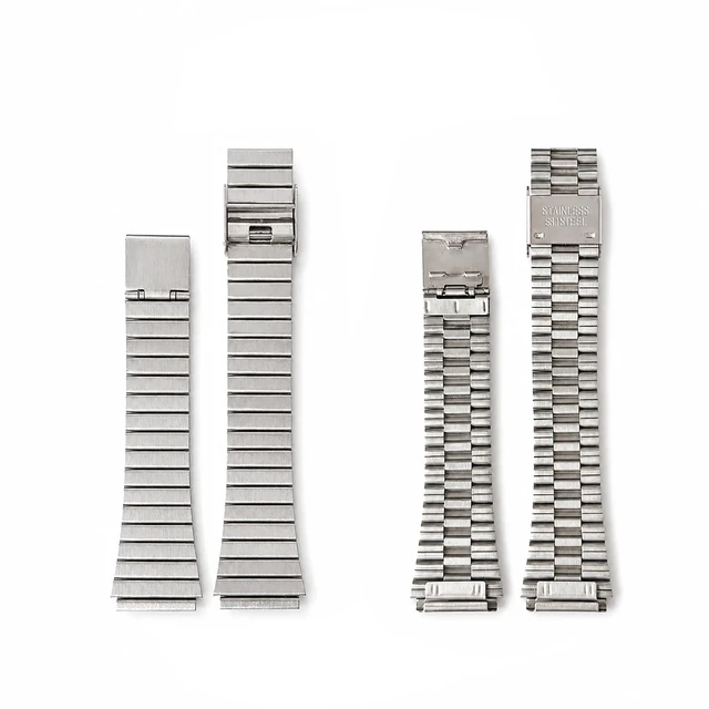 Alt view image 6 of 7 - Metal Stainless Steel Watch Bracelet For Casio Shock AE-1200/AE-1000/AE-1300/A-158/A-168/F-91 Series, Durable Chain Link Band, Unisex (Silver)