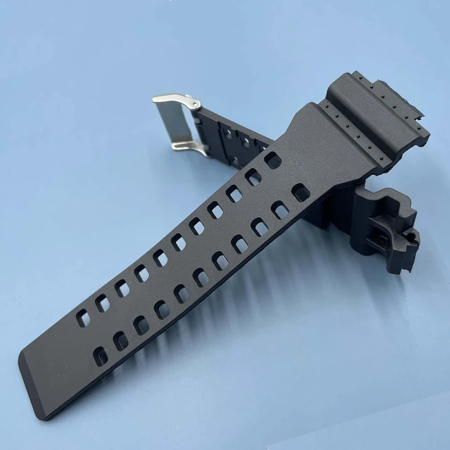 Alt view image 4 of 7 - 16mm G-Shock replacement watch bands for Casio G-Shock GLS-8900/GW-8900/GA-110/GA-100C/GA-120/GD-110/GLS-100 (Black)