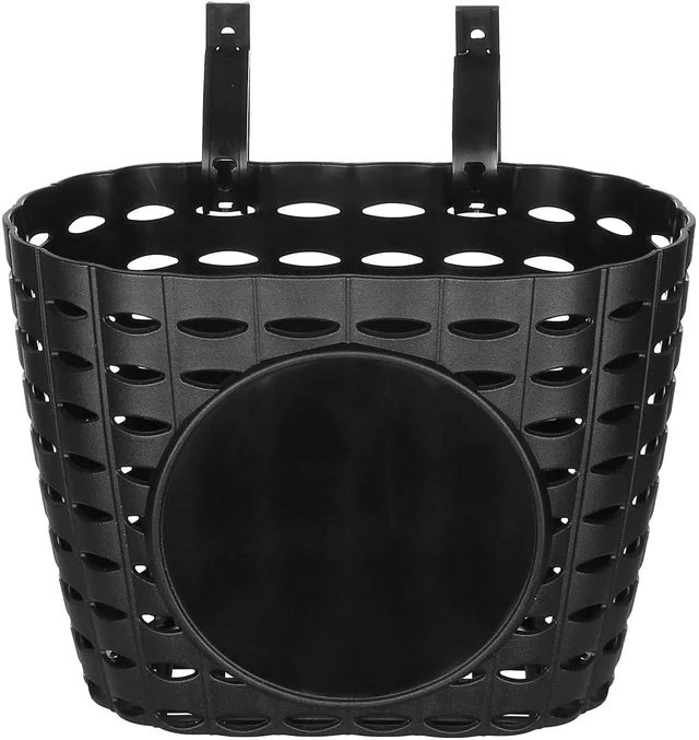 Main image of Kids Bike Basket with Adjustable Straps Design, Bicycle Basket, Basket for Kids, Toddler Bike Baskets, Bike Accessories (Black A)