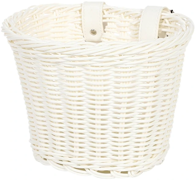 Main image of Wovens Bicycles Basket Detachable Wicker Front Handlebars Bikes Childrens Wicker for Cycling