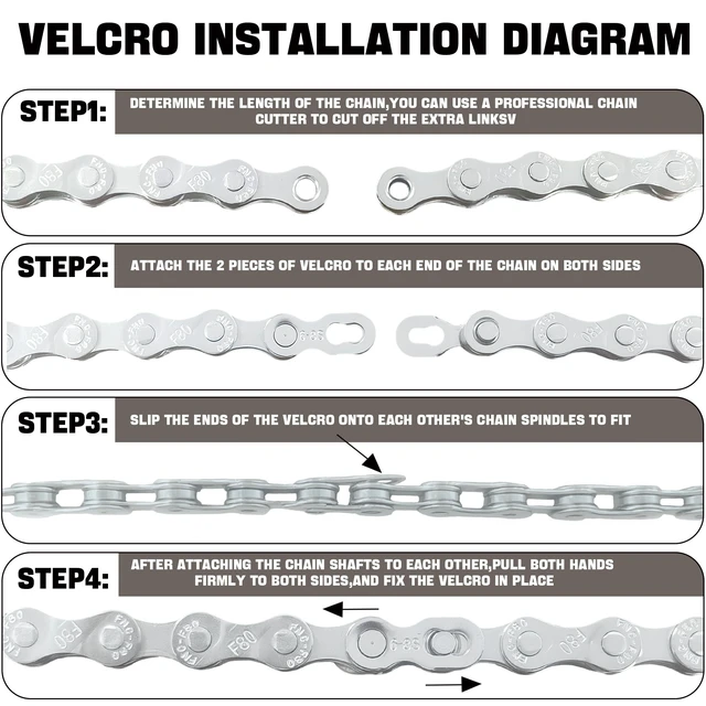 Alt view image 4 of 7 - Speed Bike Chain 6/7/8 Speed for Road & Mountain Bikes | 6-12 speed bike chain for road & MTB. Sturdy construction gives smooth shifts. Rust-resistant finish handles all weather.