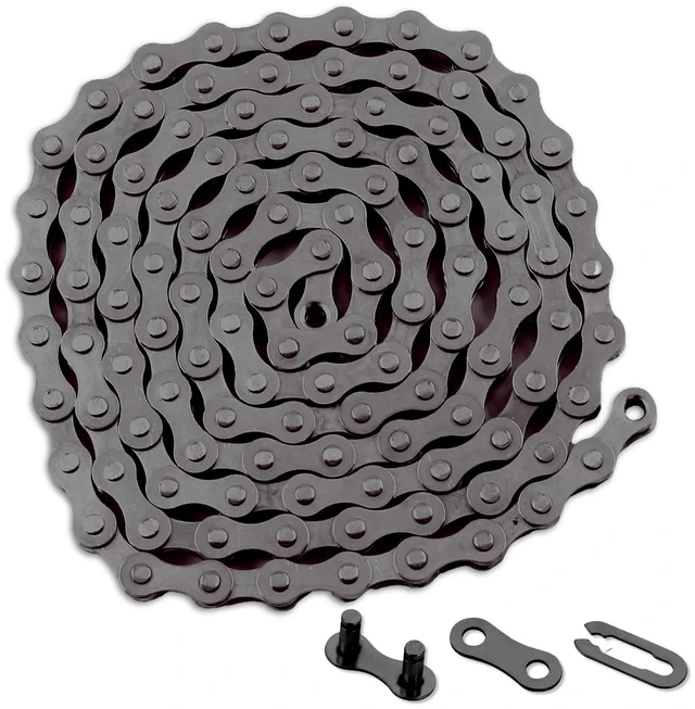 Main image of Bicycle Chain 1/2" x1/8" 114 Links,BMX Chain BMX Bike Chain Lowrider Bike Parts Chain Replacement for Road Mountain Bike/BMX/MTB