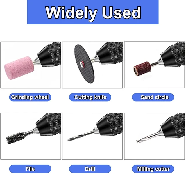 Alt view image 4 of 7 - 3 Pcs Keyless Drill Chuck Bit 1/4 Inch Hex Shank Keyless Drill Chuck Conversion Tool,0.3-6.5 mm&0.3-3.6 mm&0.8-8mm Quick Screwdriver Drill Adapter for Micro Drill Bit