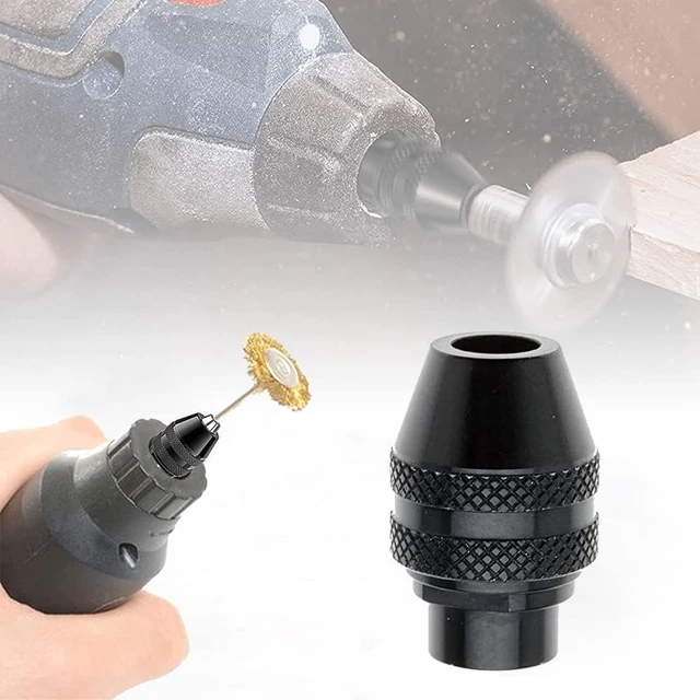 Alt view image 7 of 7 - 3-Pack 4486 Quick Change Multipro Keyless Chuck Compatible with Dremel Rotary Tools Model 395 3000 4000 4300 8220 3000 7300
