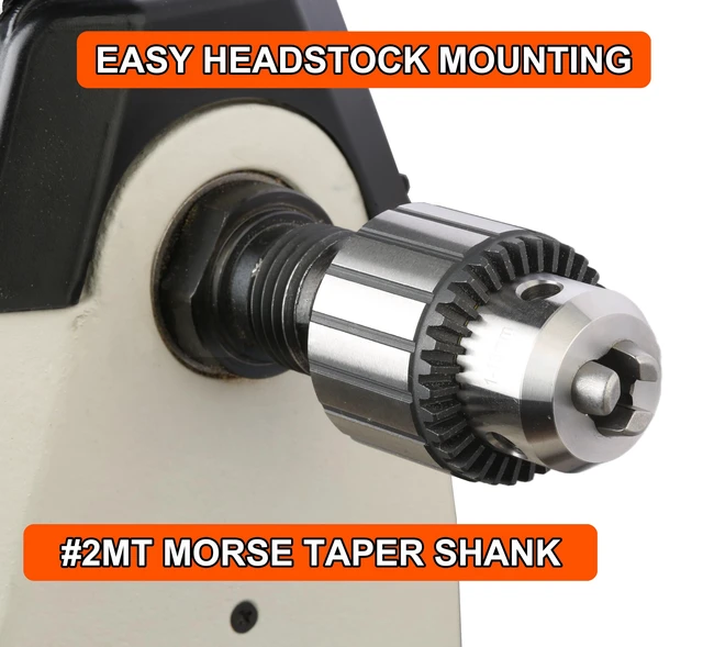 Alt view image 3 of 7 - 1/2" Key Type Heavy Duty Drill Chuck with #2MT Arbor