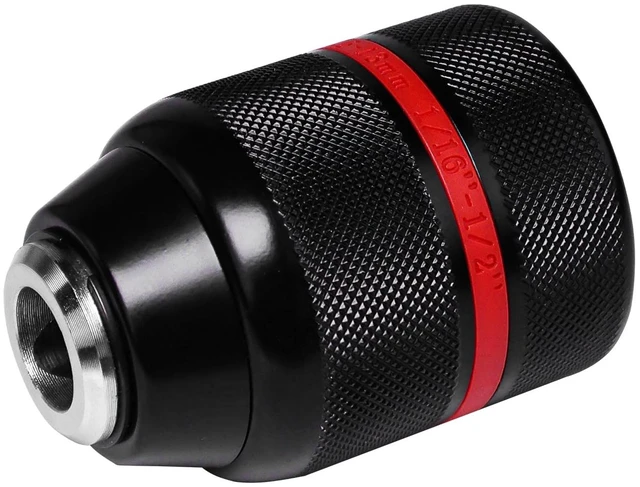 Main image of Drill Chuck 1/2-20UNF, 1.5-13mm Self-Tightening Chuck | Fits 1/2-20UNF Spindles, 1.5-13 mm Capacity, Self-Tightening Chuck, Keyless Quick Change, Alloy Steel