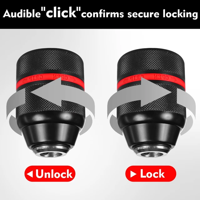 Alt view image 4 of 6 - Drill Chuck 1/2-20UNF, 1.5-13mm Self-Tightening Chuck | Fits 1/2-20UNF Spindles, 1.5-13 mm Capacity, Self-Tightening Chuck, Keyless Quick Change, Alloy Steel