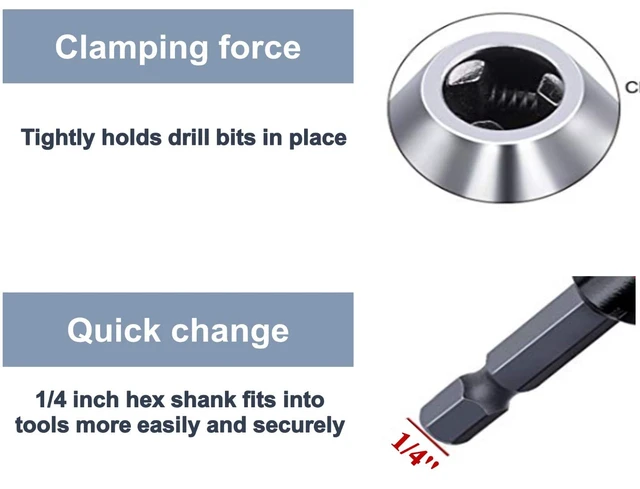 Alt view image 4 of 4 - aiyun Mini Drill Chuck Adapter Impact Driver Keyless (0.6-8mm,0.3-3.6mm)