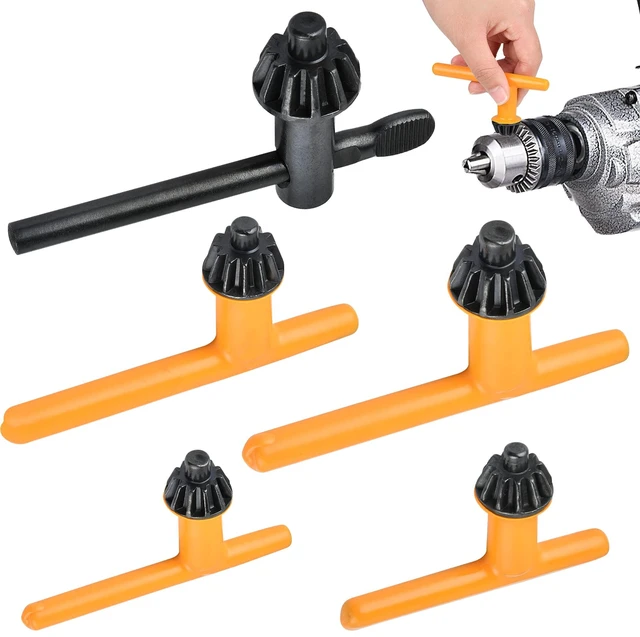 Main image of 5 Sizes Drill Chuck Key, Drill Press Chuck Key Replacement for Craftsman | High Hardness Wear Resistant Carbon Steel, Chuck Diameter: 1/4" / 3/8" / 1/2" / 5/8" 3/4", Ckuck Keys for Drill Press