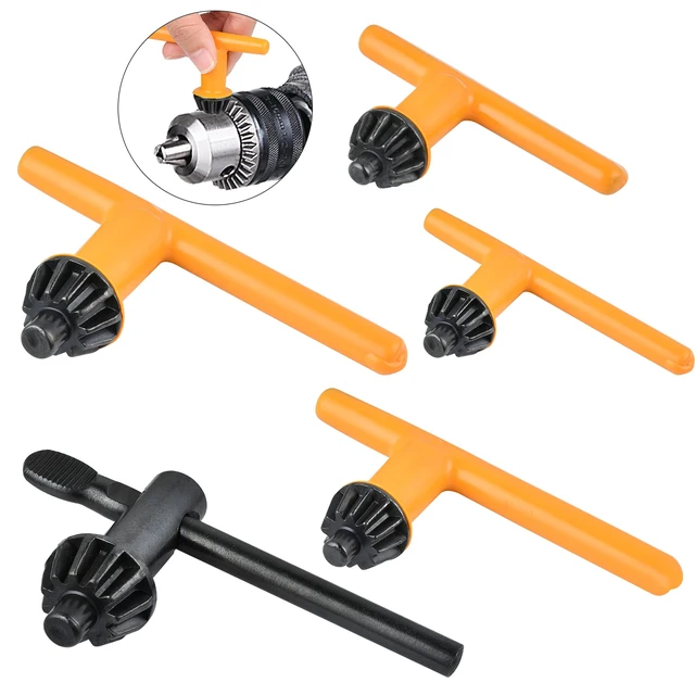 Alt view image 7 of 7 - 5 Sizes Drill Chuck Key, Drill Press Chuck Key Replacement for Craftsman | High Hardness Wear Resistant Carbon Steel, Chuck Diameter: 1/4" / 3/8" / 1/2" / 5/8" 3/4", Ckuck Keys for Drill Press