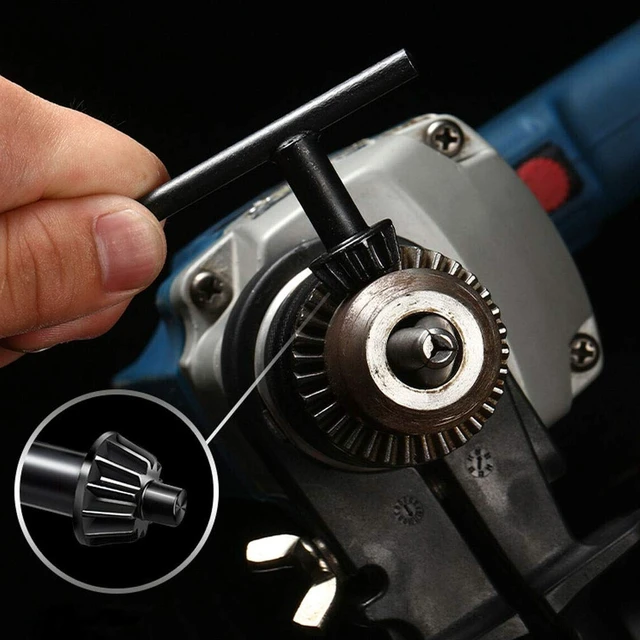Alt view image 5 of 7 - 1/2"(13mm) Drill Chuck with 1/4" Quick Change Hex Drive and Wrench to Drill