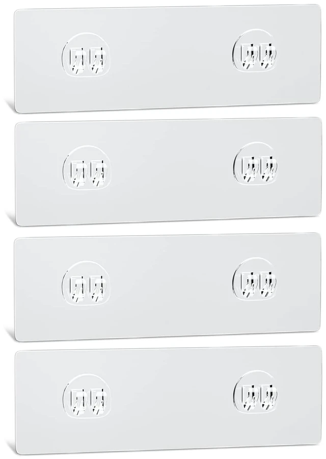 Main image of Shower Caddy Replacement Stickers, No Drilling Transparent Adhesive Strips for Shower Caddy, Soap Holder, Bathroom Storage Shelves & Kitchen Racks(4pack)