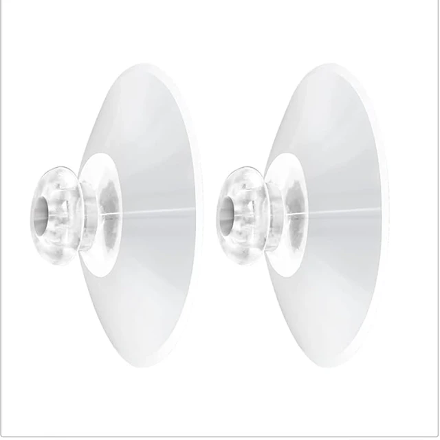 Alt view image 4 of 6 - Shower Caddy Connectors Suction Cups for Bathroom (4 PCS) | 2 Inch PVC Plastic Heavy Strength Large Clear Sucker Without Hooks, Replacement Suction Cups Compatible with iDesign (4 PCS)