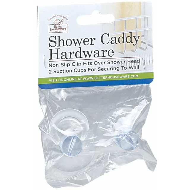 Alt view image 6 of 6 - Shower Caddy Suction Cup Set for Bathroom Racks, Heavy-Duty Holder Kit, Easy to Attach & Transparent, 3 Piece Set