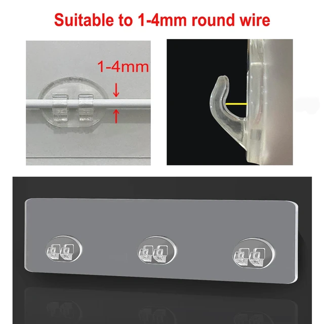 Alt view image 3 of 7 - 2 Pcs Corner Shower Caddy Adhesive Replacement Hook, Heavy-Duty No Drilling Adhesive Stickers for Shower Caddy Shelves Basket Bathroom Organizer Hanging Hook, Wall Mount Sticker Strips Pads