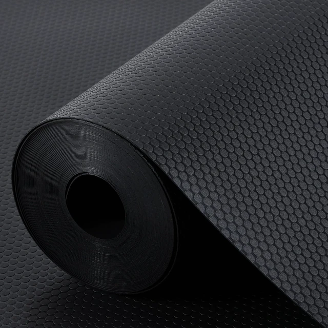 Main image of Shelf Liner Non Adhensive,Kitchen Cabinet Drawer Mat Black 11.8"× 59" | Non Adhesive, Waterproof, Non Slip,Use as Kitchen Shelf Drawer Cupboard liner Refrigerator Mat,Washable, Easy to Cut