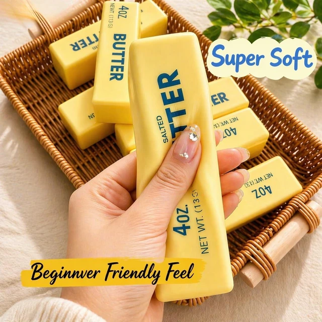 Alt view image 4 of 6 - Slow Rising Dumpling Squishy Butter Squeeze Toy Sensory Stress Relief Squishies Soft & Stretchy Fidget Toys for Anxiety Relief Party Favors 1Pcs with Smile Face