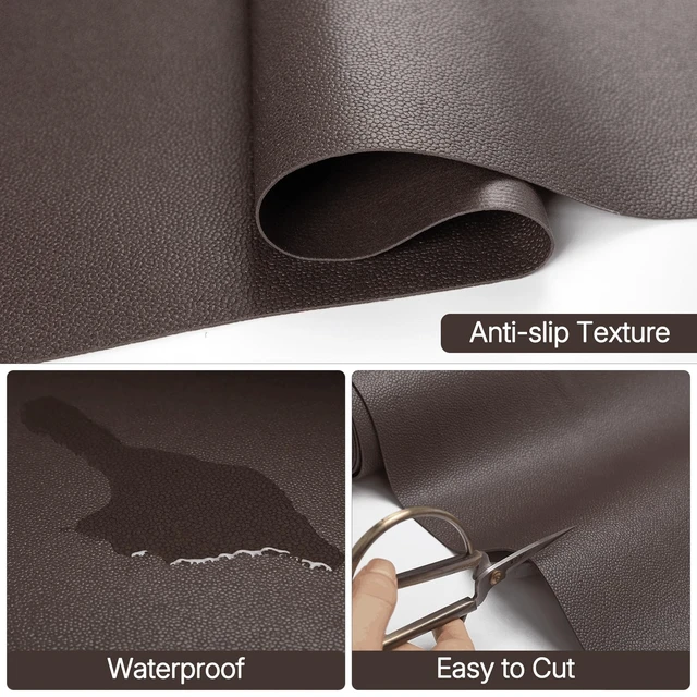 Alt view image 6 of 7 - Shelf Liner for Cabinets, Drawer Non Adhesive Non Slip Foam Mat for Kitchen, Pantry, Bathroom, Cupboard, Garage, Closet, Shelves, Drawer, Tool Box, Brown 11.8 x 59 inches