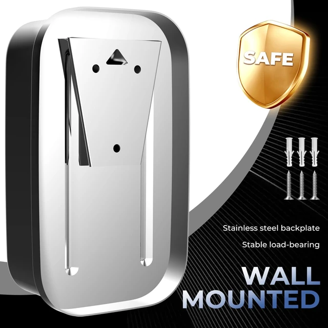 Alt view image 6 of 7 - Bertreno Commercial Soap Dispenser Wall Mount Stainless Steel Soap Dispensers Liquid Manual Anti-Leak Pump Hand Soap Dispenser for Bathroom Kitchen Silver (17 fl.oz./500ml)