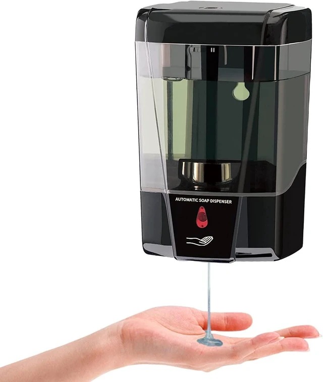 Main image of Naiver Automatic Soap Dispenser-Touchless Sensor Soap Pump, Wall-Mounted for Hospital,Airport,Kitchen,Bathroom,Hotel,Ultra-Large Capacity (600ml) (Black)