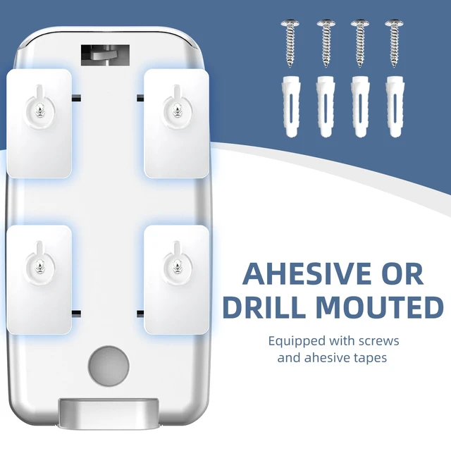 Alt view image 5 of 7 - Soap Dispenser Wall Mount 28oz Commercial Hand Soap Dispenser for Bathroom Liquid Gel Hand Sanitizer Dispenser No Drilling White
