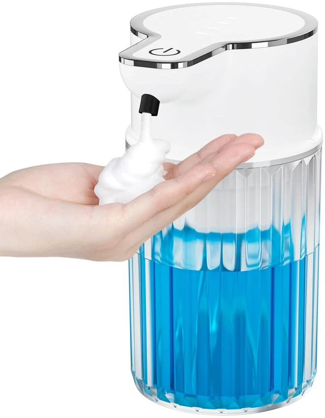Main image of Automatic Foam Soap Dispenser Touchless 12oz Wall Mounted | Rechargeable Soap Dispenser with 4 Adjustable Levels, Auto Hand Soap Dispenser for Kitchen, Bathroom Countertop
