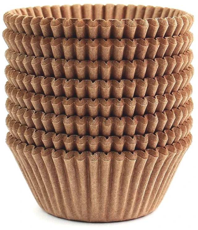 Main image of 200pcs Standard Baking Cups Cupcake Liners Muffin Liners Natural | Unbleached, Non-stick, Food-Grade, Greaseproof, Paper Cupcake Liners, Cupcake Wrapper, Standard Muffin Pan for Christmas
