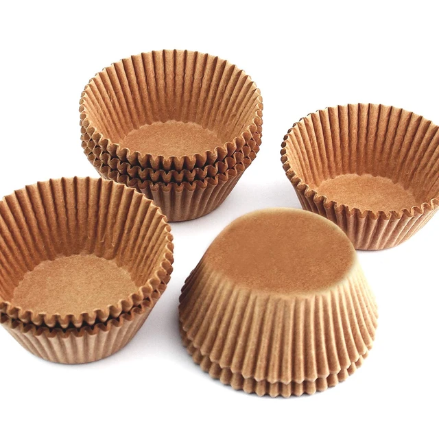 Alt view image 2 of 7 - 200pcs Standard Baking Cups Cupcake Liners Muffin Liners Natural | Unbleached, Non-stick, Food-Grade, Greaseproof, Paper Cupcake Liners, Cupcake Wrapper, Standard Muffin Pan for Christmas