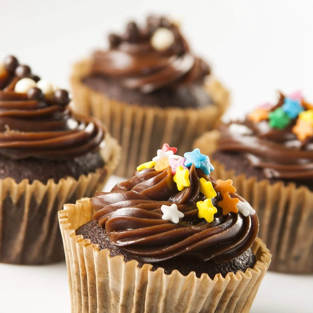 Alt view image 7 of 7 - 200pcs Standard Baking Cups Cupcake Liners Muffin Liners Natural | Unbleached, Non-stick, Food-Grade, Greaseproof, Paper Cupcake Liners, Cupcake Wrapper, Standard Muffin Pan for Christmas