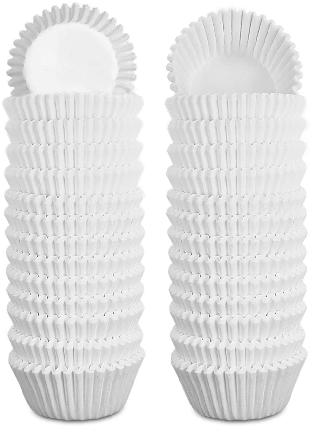 Main image of 1000 Pcs White Mini Cupcake Liners Small Muffin Liners No Smell Premium Greaseproof Paper Cupcake Wrappers Baking Cups (1.25 Inch Bottom Dia.)