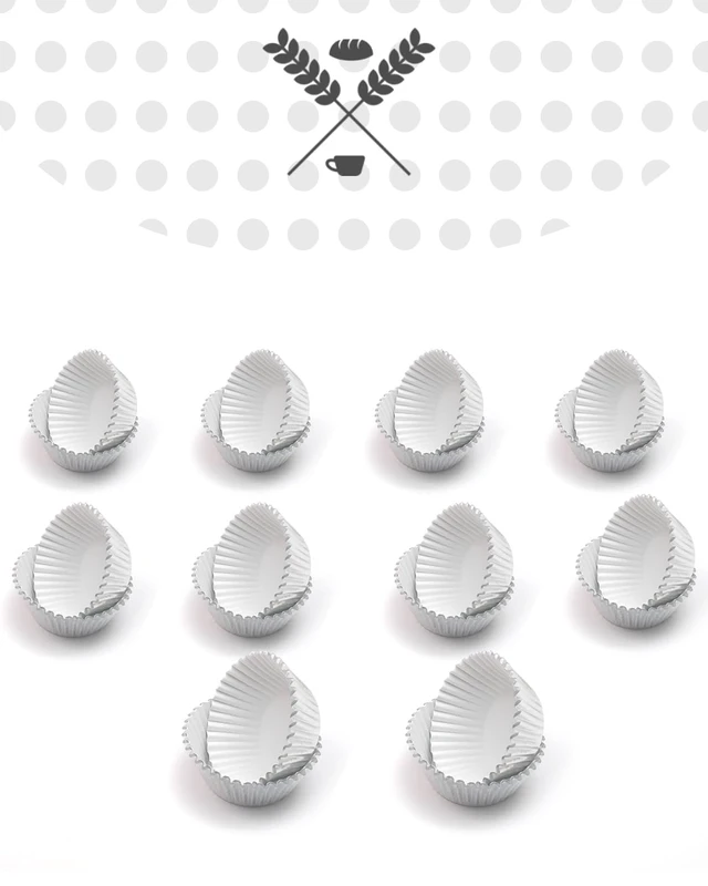 Alt view image 2 of 6 - Foil Cupcake Liners, 300 Count, Standard Size, Silver