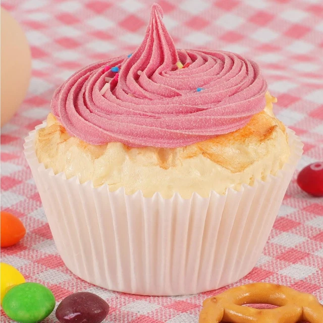 Alt view image 4 of 7 - Standard White Cupcake Liners for Baking Paper Muffin Cups 200pcs | Premium Quality Greaseproof Paper, No Greasing Needed & Non-Stick, Heat-Resistant, White Cupcake Wrappers for Party Baking