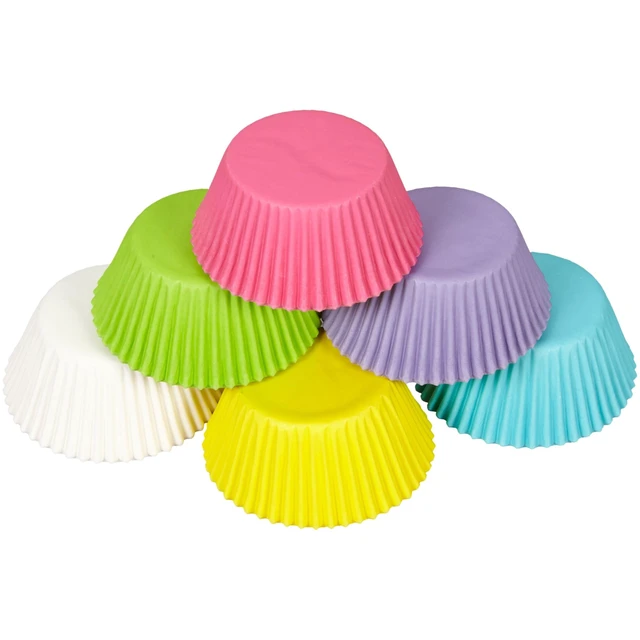 Alt view image 3 of 3 - Multicolor Standard Cupcake Baking Cups, 75-Count | Multicolor Greaseproof Baking Cups Brighten Up Cupcakes & Muffins, Oven-Safe Paper Liners for Everyday & Party Baking