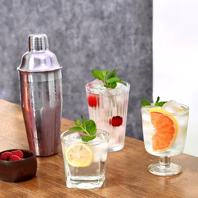Alt view image 2 of 7 - Bar Cocktail Shaker, 24 oz Martini Shaker Drink Mixer with Built-In Strainer for Bartending Stainless Steel Bartender Shakers for Mixed Drinks Margarita Alcohol Liquor Barware Tools