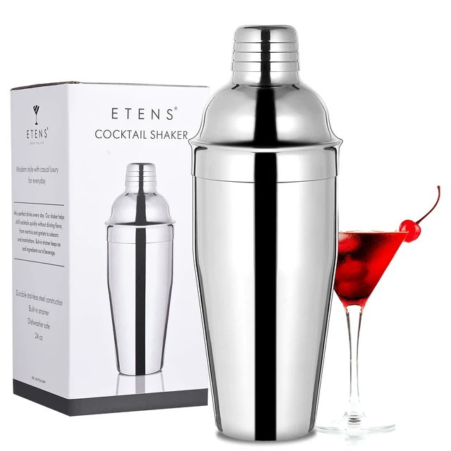 Alt view image 6 of 7 - Bar Cocktail Shaker, 24 oz Martini Shaker Drink Mixer with Built-In Strainer for Bartending Stainless Steel Bartender Shakers for Mixed Drinks Margarita Alcohol Liquor Barware Tools