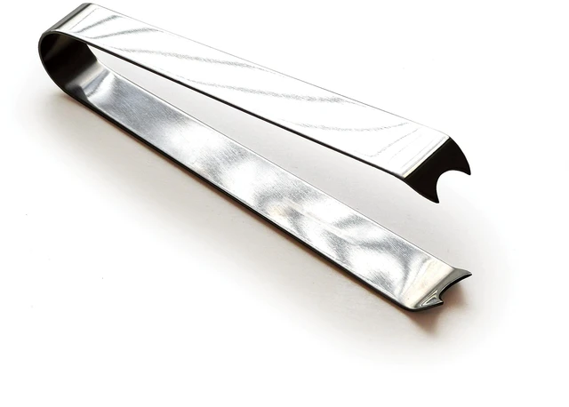 Main image of International Endurance® Cocktail Ice Tongs, Stainless Steel, 5.25" | Modern Design & Appeal | Dishwasher Safe