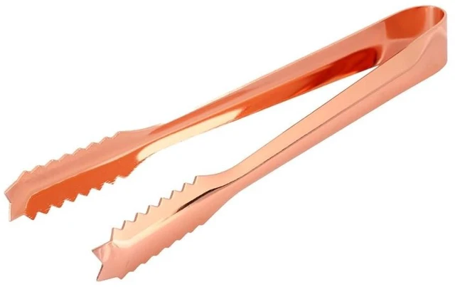Main image of Limen Ice Tongs with Serrated Tip,Stainless Steel Food Tongs Clip for Ice Bucket,Home Party,Bar,Kitchen,Restaurant Use,6.89x0.71 in(Rose Gold)