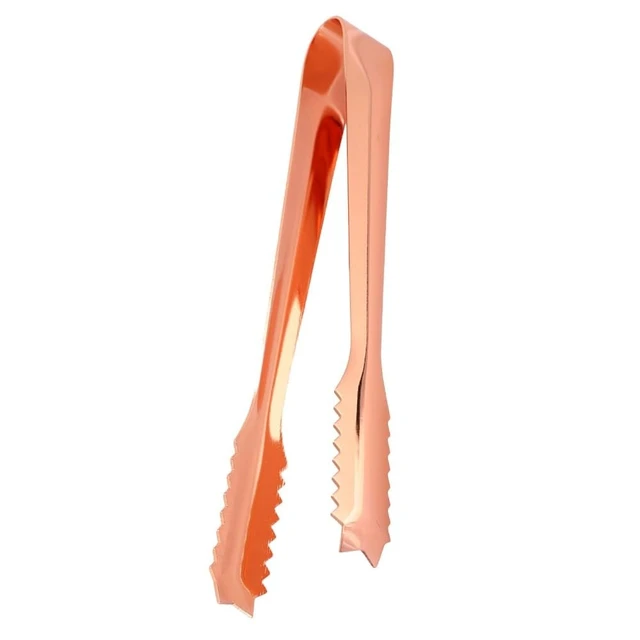 Alt view image 6 of 7 - Limen Ice Tongs with Serrated Tip,Stainless Steel Food Tongs Clip for Ice Bucket,Home Party,Bar,Kitchen,Restaurant Use,6.89x0.71 in(Rose Gold)