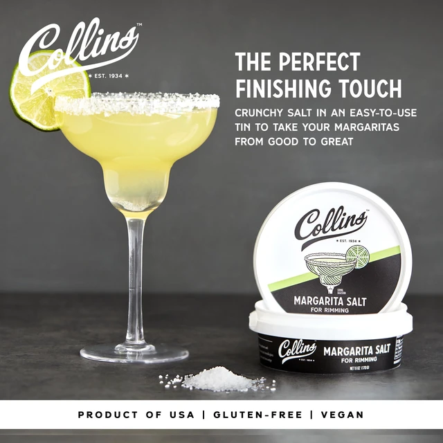 Alt view image 2 of 7 - White Margarita Salt Rimmer for Cocktails, Rimming salt for Margarita glasses, Perfect for Tequila and Mezcal drinks, Rim salt for margarita and shot glasses, 6oz