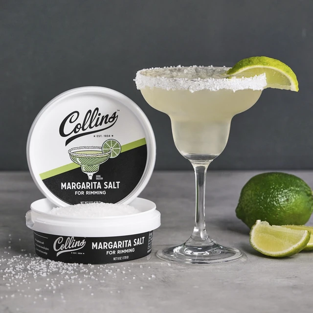 Alt view image 7 of 7 - White Margarita Salt Rimmer for Cocktails, Rimming salt for Margarita glasses, Perfect for Tequila and Mezcal drinks, Rim salt for margarita and shot glasses, 6oz