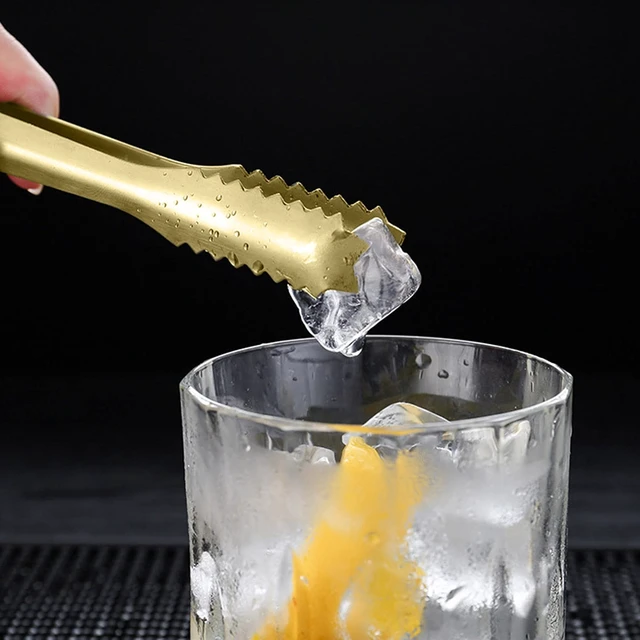 Alt view image 7 of 7 - 7Gold Ice Tongs, 304 Stainless Steel Serving Tong for Ice Bucket | Bar Serving Tong, Gold Plated, Party Essential, Restaurant Supplies, Drinkware Tool