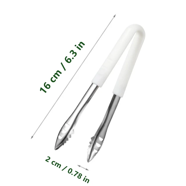 Alt view image 3 of 7 - Stainless Steel Ice Tongs - Ideal for Ice Bucket, Jumbo Ice Balls & King Cubes - Small Tongs for Sugar Cubes, Cheese, Candy - Perfect for Bar & Kitchen Use
