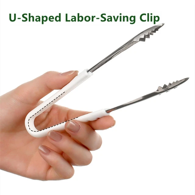 Alt view image 4 of 7 - Stainless Steel Ice Tongs - Ideal for Ice Bucket, Jumbo Ice Balls & King Cubes - Small Tongs for Sugar Cubes, Cheese, Candy - Perfect for Bar & Kitchen Use