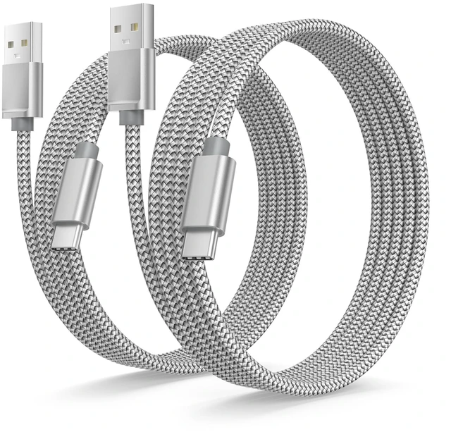 Main image of for iPhone Duo 18 17 16 15 Pro Max Charger Cord,USB to USB C Cable 6.6FT/2Pack,Type C Charging Cord for Apple iPad 10 Air 4 5,Samsung Galaxy S25 S24 S23 S22 Plus Ultra,A52 A53 A54,Pixel 9 8