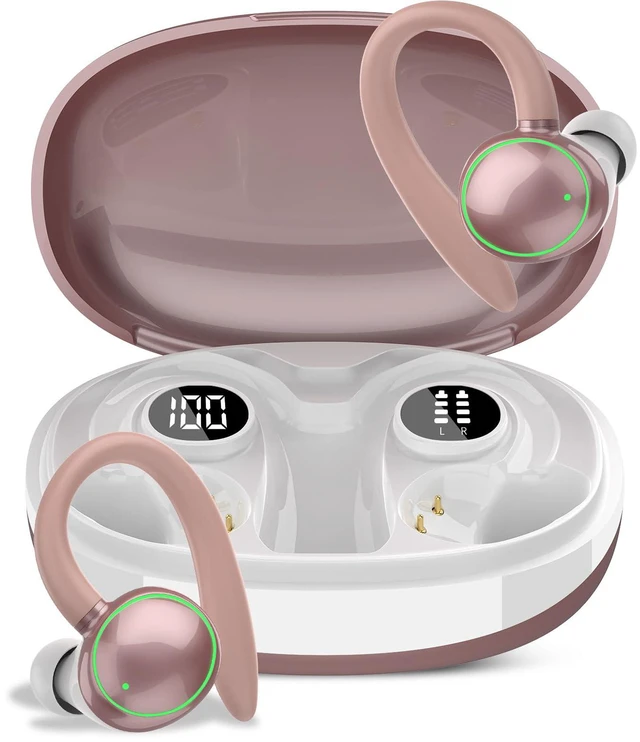 Main image of Wireless Earbuds, Bluetooth 5.4 Headphones Sport Over Ear Buds With ENC Mic | ENC Noise Cancelling Mic,48H, Wireless Earphone With Earhooks, Stereo Deep Bass, IP7 Waterproof for Workout Running