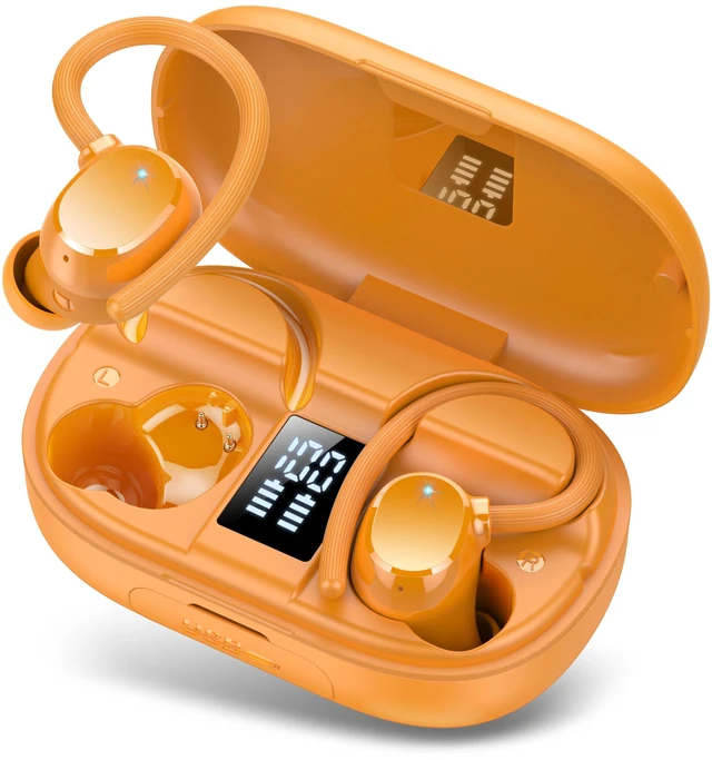 Main image of Wireless Earbuds 128hrs Bluetooth 5.3 Headphone Sport, 2026 Bluetooth Earbuds Stereo Deep Bass Over Ear Bud with Earhooks, ENC Noise Cancelling Mic, IPX7 Waterproof Earphone for Workout/Running