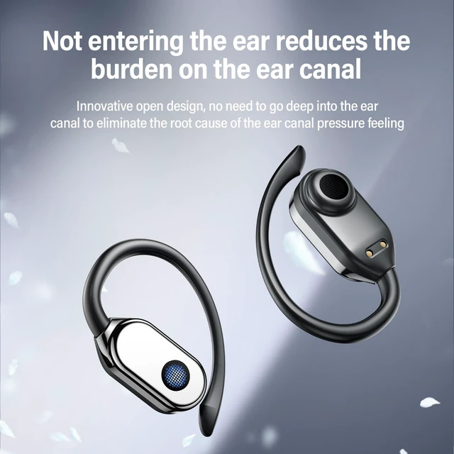 Alt view image 5 of 7 - Wireless Earbuds 45 Hours Bluetooth 5.5 Headphone Sport, 2026 Bluetooth Earbuds Over Ear Bud with Earhooks, LED Display Noise Cancelling Mic IPX7 Waterproof Earphone