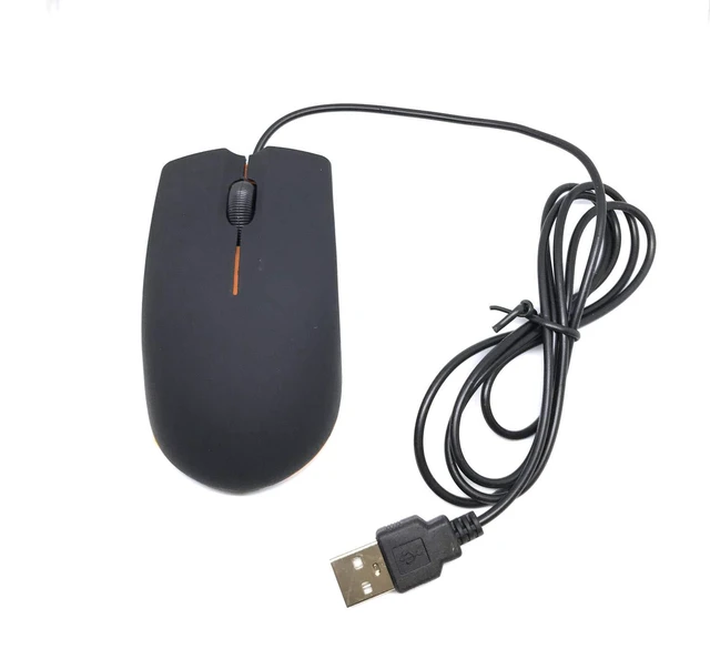 Alt view image 2 of 3 - Wired 3 Button Optical Computer Mouse - 4 Pack - Bulk Computer Mice
