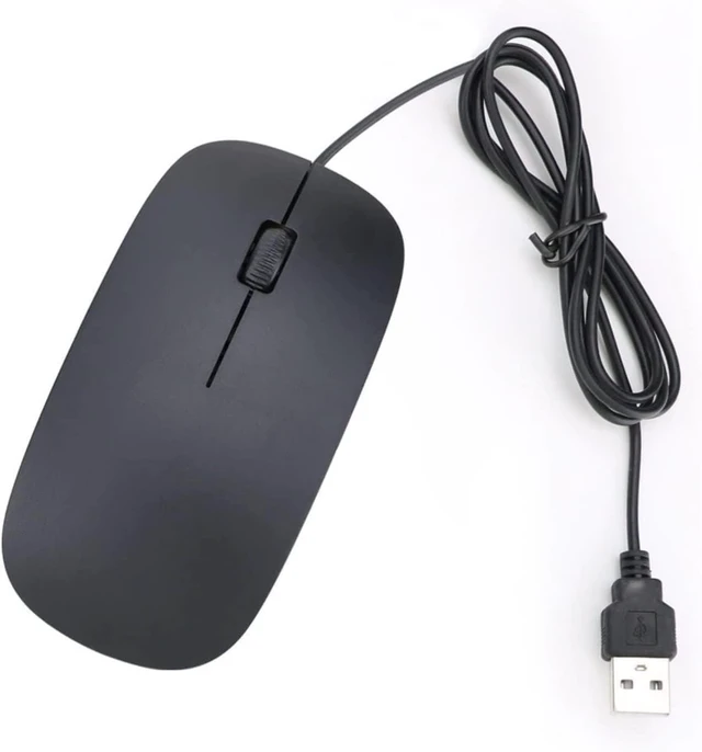 Main image of USB Wired Mouse for Laptop Computer and PC, 3-Button Wired USB Computer Corded Mouse with Scrolling Wheel, Optical Computer Mouse for Mac Desktop Silent Click Premium and Portable Mice